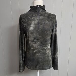 Vogo Athletica Tie Dye Stretch Fitness Run Pull Over Top Size L